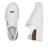 Rieker Platform Trainer With Side Zip - White Leopard